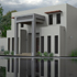 modern architecture 3D concept design render